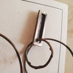 NWT Terri Logan silver loop earrings